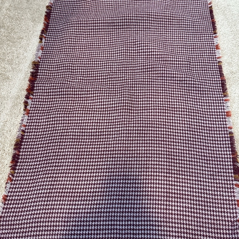 Vince Camuto Plaid and Houndstooth Scarf - Picture 3 of 9